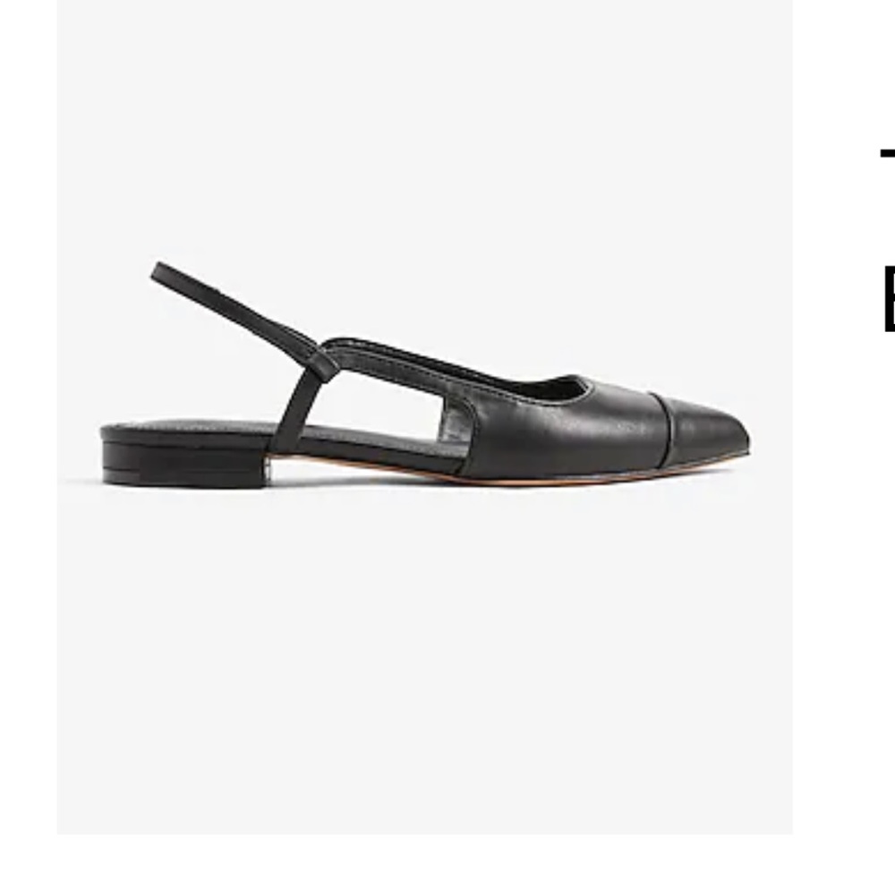 Express Toe Cap Slingback Flats